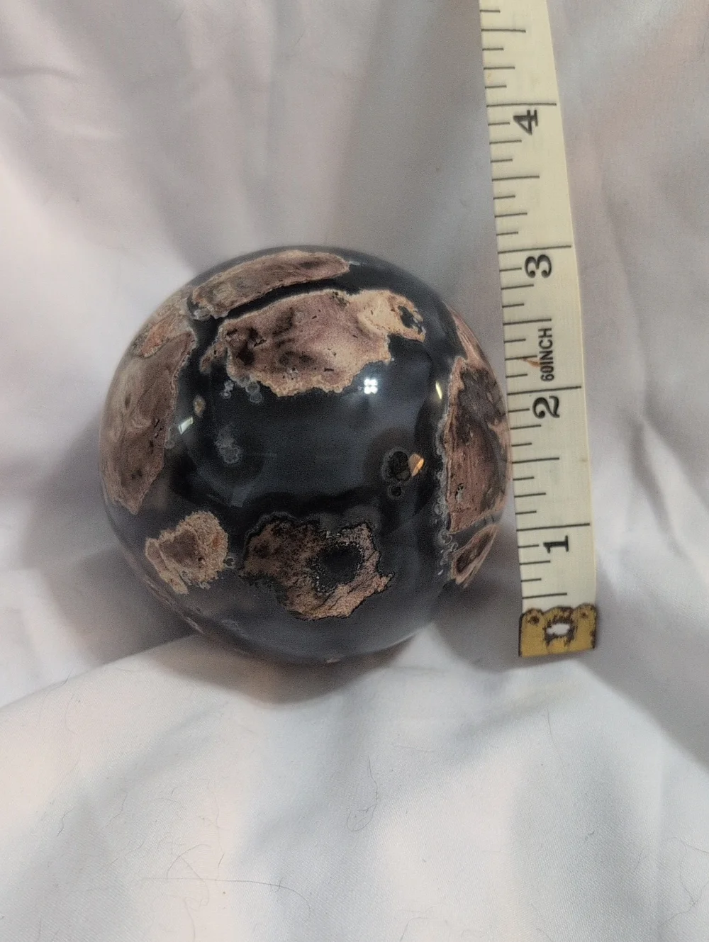 Polished Blue and Brown Decorative Sphere/Agate